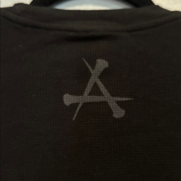 Affliction Ethereal Burial Black Thermal Long Sleeve Crop T-Shirt - Picture 7 of 8